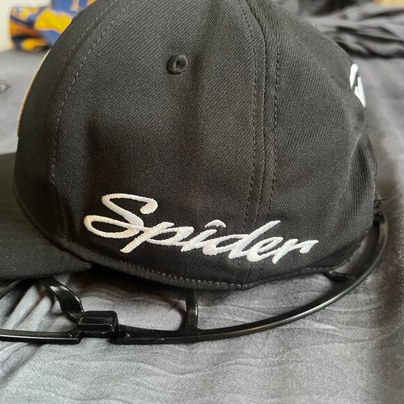 TaylorMade Spider Snapback Hat Black One Size Golf Cap Adjustable 1979 Logo - Picture 5 of 10
